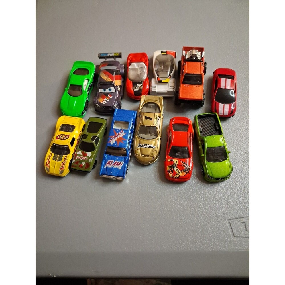 HOT WHEELS And Disney PIXAR Mixed Lot Die Cast Cars, 12 Cars